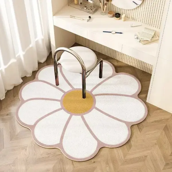 107185-044a91.webp Versatile Flower-Shaped Imitation Cashmere Floor Mat