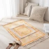 107196-813419.webp Bohemian Cotton Linen Woven Tassel Rug