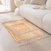 107196-c19b5d.webp Bohemian Cotton Linen Woven Tassel Rug