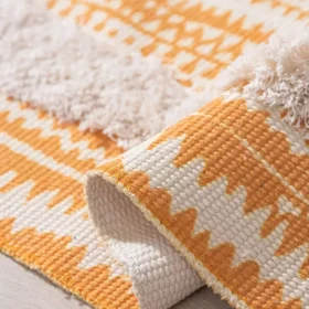 107196-eaa7db.webp Bohemian Cotton Linen Woven Tassel Rug