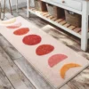 Cloud-Soft Moon Patterned Anti-Skid Bedside Carpet