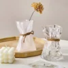 107456-0e2ea0.webp Elegant Glass & Crystal Flower Vase for Modern Home Decor