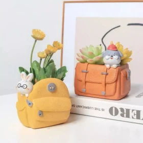 107505-608359.webp Charming Cartoon Animal Resin Plant Pot