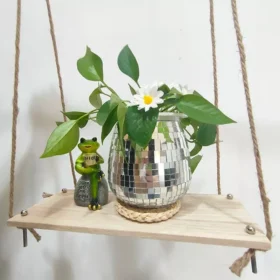 Bohemian Chic Self-Watering Disco Ball Planter