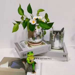 107506-bcc6f3.webp Bohemian Chic Self-Watering Disco Ball Planter