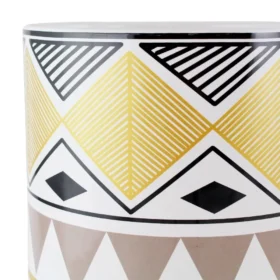 107509-9359fa.webp Mid-Century Modern Round Ceramic Planters with Metal Stand