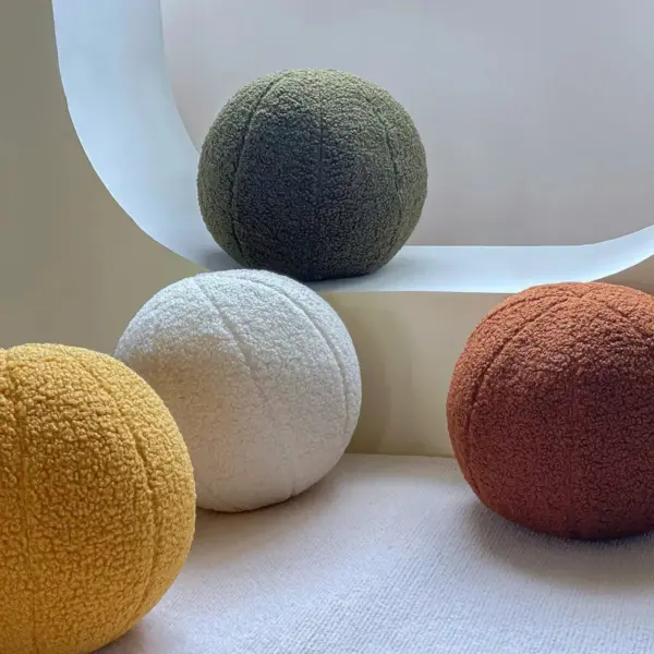 Luxurious Wool Ball Cushion