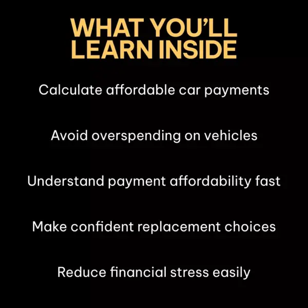 Financially Fit Car Ownership – Smart Money Guide for Confident Buyers | Learn how to know if car payments are affordable & Build a Stress-Free Auto Budget
