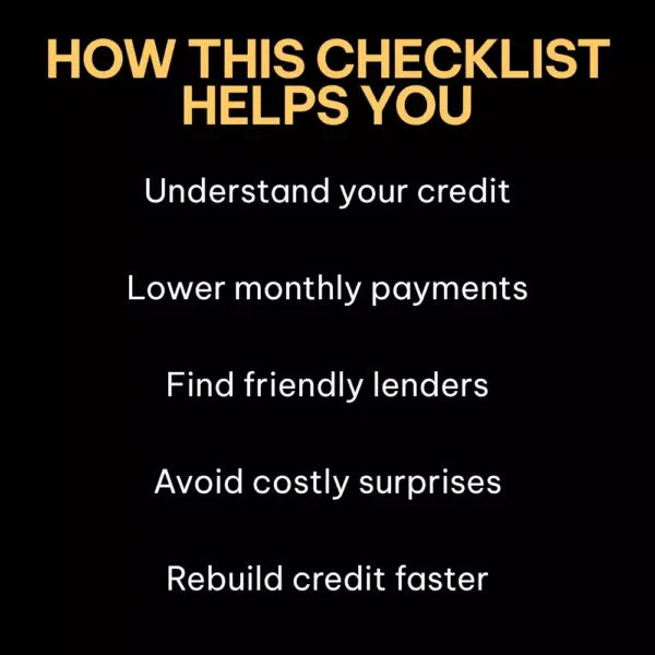 Smart Wheels Checklist: Car Loans for Bad Credit | Easy Step-by-Step Guide to Car Loans Options With Bad Credit | Instant Digital Download