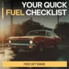 Gas, Diesel, EV? Your Quick Fuel Checklist | Car Fuel Comparison Guide, Gasoline Diesel Hybrid EV Decision Tool, Digital Download for Smart Vehicle Buyers