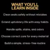 Clean Seats, Happy Rides | Car Seat Cleaning Guide, Upholstery Care eBook, Auto Interior Cleaning Checklist, Fabric & Leather Seats Digital Download