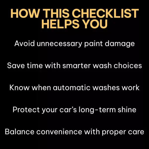 Shine Smart or Skip It – Automatic Car Wash Guide, Smart Car Care Checklist, AI-Driven Vehicle Maintenance eBook for Busy Drivers