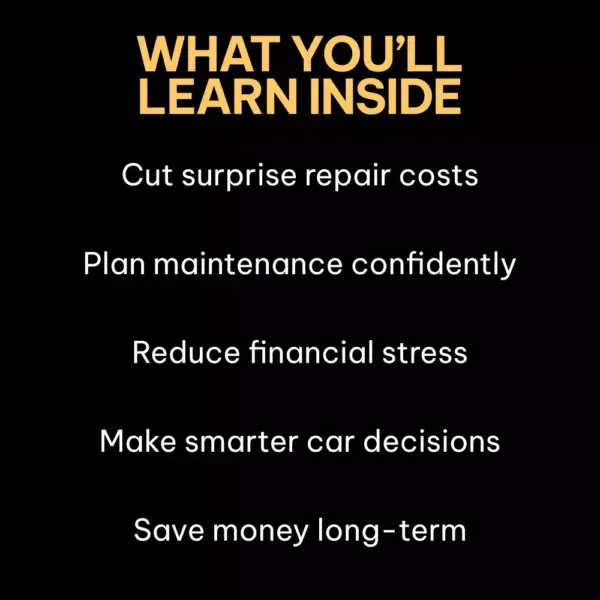 Drive With Confidence and Fewer Costly Surprises | Smart Car Care Guide on how to plan for car maintenance costs | Digital Download