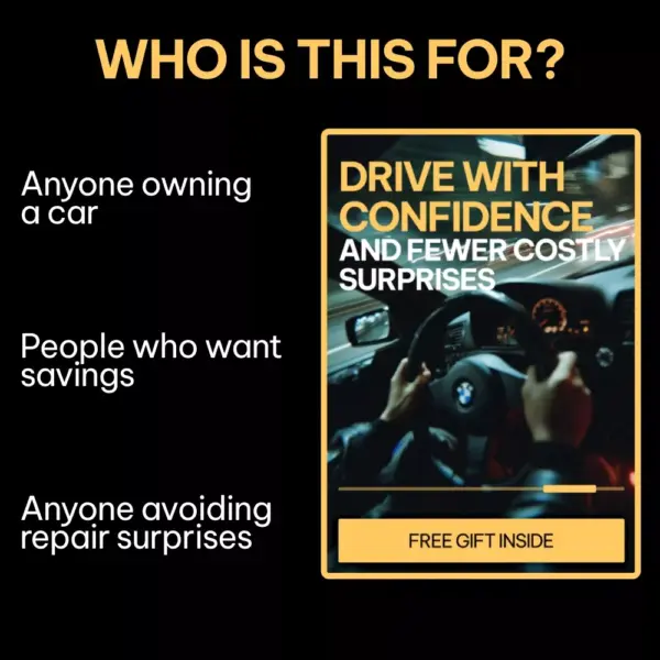 Drive With Confidence and Fewer Costly Surprises | Smart Car Care Guide on how to plan for car maintenance costs | Digital Download