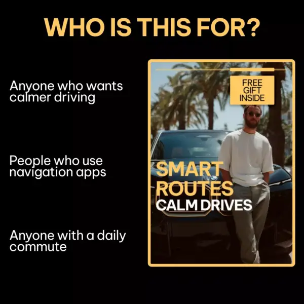 Smart Routes Calm Drives | AI Route Planning for Drivers Guide | Stress-Free Navigation & Confident Driving Digital Download
