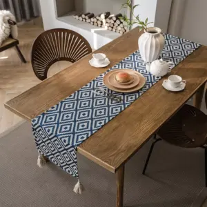 111897-c14d28.webp Elegant Nordic Jacquard Table Runner with Geometric Tassel Design