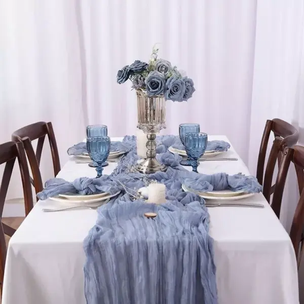 111902-d515b6.webp Rustic Elegance Polyester Gauze Table Runner
