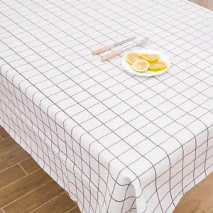 112094-c89026.webp Elegant Plaid Waterproof & Oil-Proof PVC Tablecloth for Home and Events