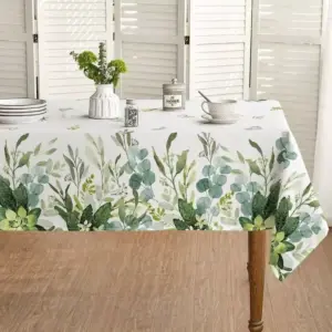 112100-59d2fa.webp Elegant Spring Eucalyptus Waterproof Tablecloth for All Occasions