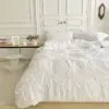 Luxury 3D Twist Flower Bedding Set