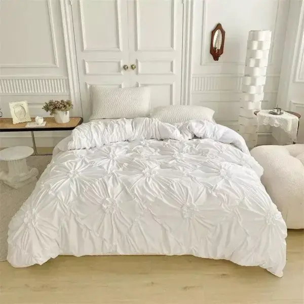 Luxury 3D Twist Flower Bedding Set