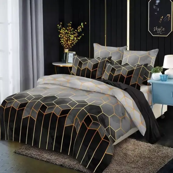 Luxury Geometric Quilt Cover Set