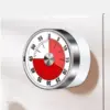 Visual 60-Minute Kitchen & Study Timer - Magnetic, Mechanical Stopwatch with Alarm