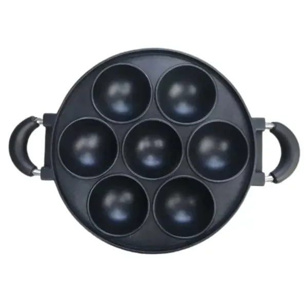 112706-0f88bd.webp Versatile 7-Hole Non-Stick Cast Iron Cooking Pan – Perfect for Omelettes, Burgers, and Baking