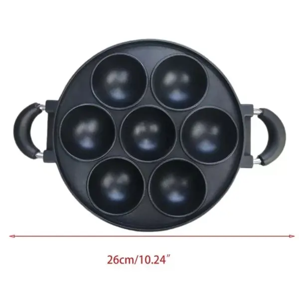 112706-1ef3e5.webp Versatile 7-Hole Non-Stick Cast Iron Cooking Pan – Perfect for Omelettes, Burgers, and Baking