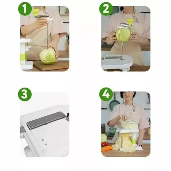 Manual Cabbage Shredder - Effortless Vegetable Slicer
