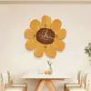 Modern Minimalist Crystal Porcelain Wall Clock with Decorative Lighting