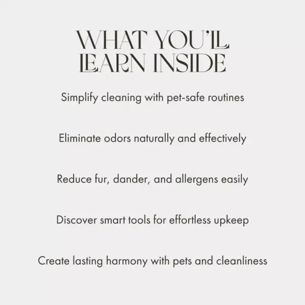 Fur, Paws, and a Fresh Home – How to Clean with Pets in the House | Digital Cleaning Guide for Pet Owners, eBook for Pet-Friendly Homes, Step-by-Step Pet Cleaning Routine