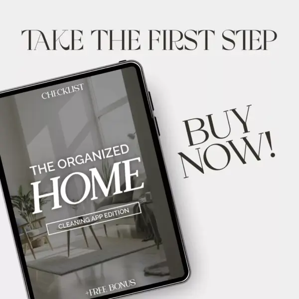 The Organized Home: Cleaning App Edition Checklist | Digital Download for How to Track Cleaning with Apps, Home Management, and Smart Cleaning Routine Planner