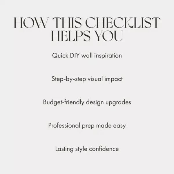 Accent Wall Magic Checklist | Digital Home Decor Guide | How to Create an Accent Wall Like a Pro | DIY Accent Wall Makeover Printable