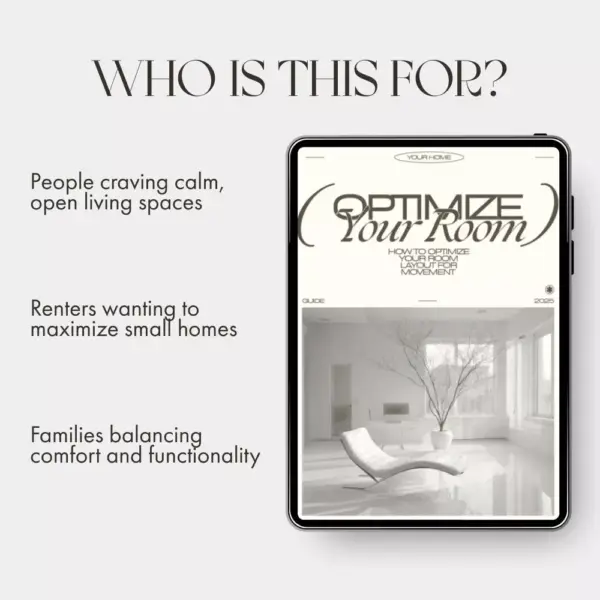 How to Optimize Your Room Layout for Movement | Home Design Flow Guide | Digital Download for Movement-Friendly Interiors, Space Planning, and AI Design