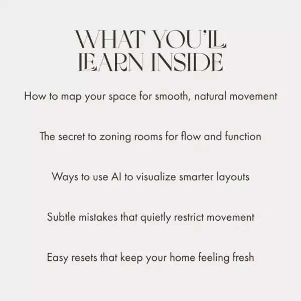 How to Optimize Your Room Layout for Movement | Home Design Flow Guide | Digital Download for Movement-Friendly Interiors, Space Planning, and AI Design