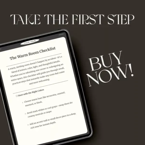 The Warm Room Checklist | Cozy Home Decor Guide | Digital Download for How to Make a Room Feel Warmer Instantly