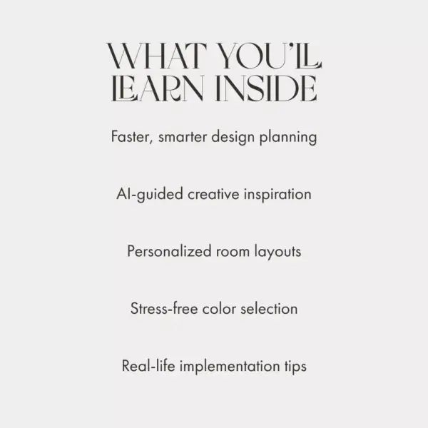Design Smarter Live Better | AI Interior Planning eBook | Digital Guide for Modern Home Designers, Creatives & DIY Decor Enthusiasts