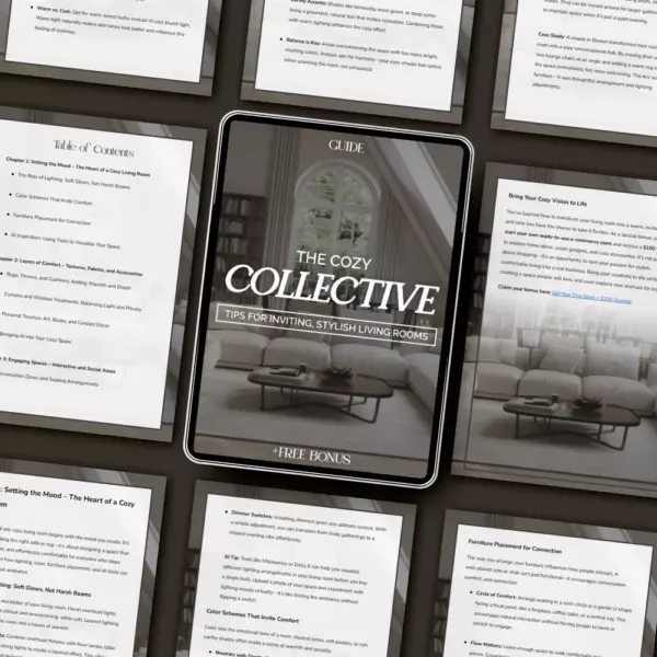 The Cozy Collective: Tips for Inviting, Stylish Living Rooms | Digital Guide for How to Style Living Rooms for Cozy Gatherings, Home Decor eBook, Modern Interior Styling PDF