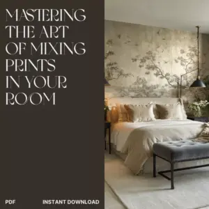 Mastering the Art of Mixing Prints in Your Room | Interior Design Guide for How to Mix Patterns in a Room | Printable eBook & Digital Decor Resource