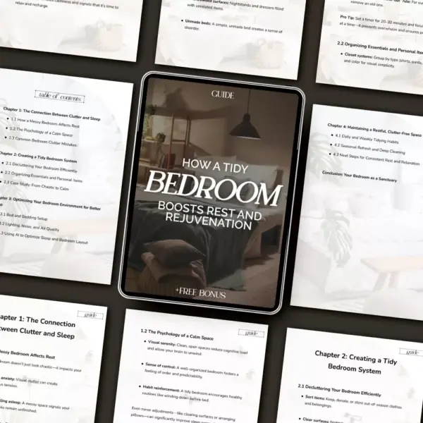 How a Tidy Bedroom Boosts Rest and Rejuvenation | Digital Guide for Better Sleep, Calm Spaces & Decluttering Habits | How Tidy Bedroom Improves Rest
