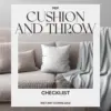 Cushion & Throw Magic Checklist | Digital Download Home Styling Guide | How to Style Cushions and Throws for a Cozy, Designer Look