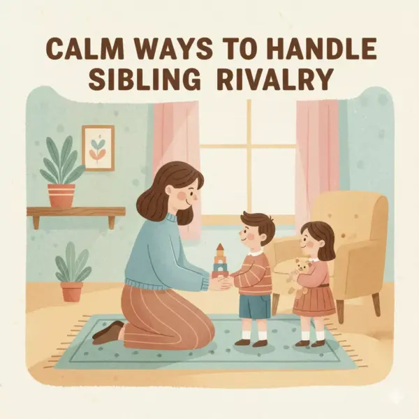 Calm Ways to Handle Sibling Rivalry | Parenting Guide, eBook & Checklist for Positive Family Communication & Conflict Resolution
