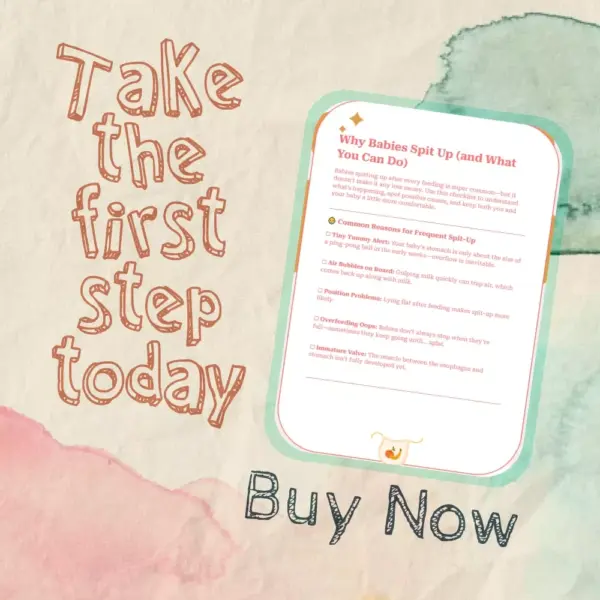 Why Babies Spit Up (and What You Can Do) | Printable Baby Spit-Up Checklist for New Parents | Digital Download Guide | why does baby spit up after every feeding