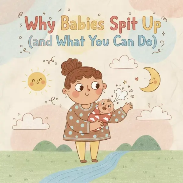 Why Babies Spit Up (and What You Can Do) | Printable Baby Spit-Up Checklist for New Parents | Digital Download Guide | why does baby spit up after every feeding