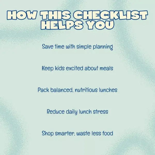 Lunchbox Heroes: Your Ultimate Healthy School Lunch Checklist | Printable Digital Download | Healthy Kids Meal Planner & School Lunch Ideas