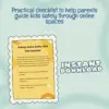 Talking Online Safety With Kids Checklist | Digital Download Printable Guide for Parents | eBook, Child Internet Safety Rules & Family Conversation Tips